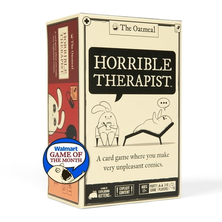 Exploding Kittens Horrible Therapist: 3-8 Players - Ages 17+ - 15 Minutes to Play - Comic Building Card Game - Ideal for Party, Family Game Night
