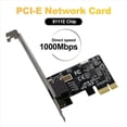 thumbnail image 2 of 2X Tarjeta de Red PCIE A RJ45 10/100/1000Mbps Convertidor PCI Express RJ45 Adaptador LAN Ethernet Gigabit PCIe para PC de Escritorio, 2 of 5
