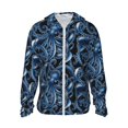 thumbnail image 1 of Balery Octopus Sudadera ligera de manga larga con capucha y protección solar UPF 50+ para hombre y mujer, ideal para pesca y running-Large, 1 of 7