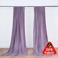 thumbnail image 2 of Efavormart 2 Pack | Violet Amethyst Fire Retardant Scuba Polyester Curtain Panel Backdrops Wrinkle Free With Rod Pockets - 10ftx10ft, 2 of 10