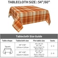 thumbnail image 6 of Fall Square Tablecloth 52×52 Inch Fall Plaid Table Cloth Small Square Tablecloths Indoor Outdoor Washable Wrinkle Free Stain Resistant Waterproof Fabric Table Cover for Tables Kitchen Dining, 6 of 6