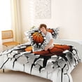 thumbnail image 4 of Erosebridal 3D Breaking Basketball Queen Comforter Set, Sport Bedding Comforter Set for Men and Boys, Gray Reversible 3 Pieces, 1 Comforter and 2 Pillowcases, 4 of 6