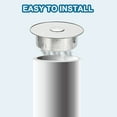thumbnail image 4 of Uxcell Chimney Hole Cap, 90mm(3.5") Tightness Adjustable Round Stainless Steel Flue Hole Cover Stove Pipe Cap Pipe Cover with Removable Hole Cap for Kitchen Balcony Sewer,Silver Tone, 4 of 5