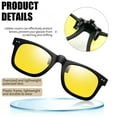 thumbnail image 4 of Joopin 1 Pair Clip-On Driving Glasses Rimless Flip Up Style Anti-Glare Night Vision Sunglasses for Driving, 4 of 7