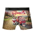 thumbnail image 2 of Be My Valentine's Ragdoll Truck Full of Love Flower Balloon All Over Print Boxer Briefs Underwear for Men Dad Cat Lover Kitten Owner Gifts Idea - 02029, 2 of 6