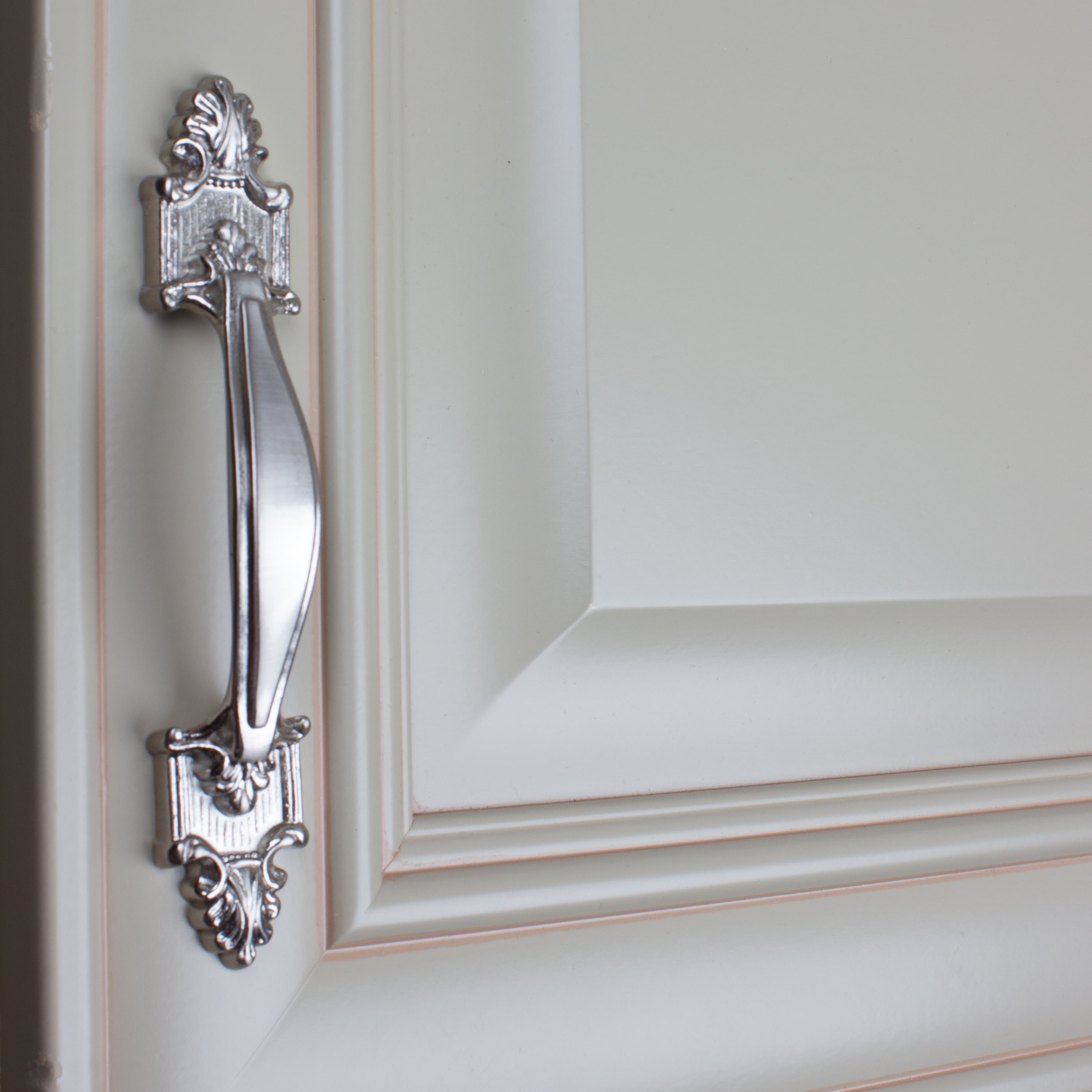 GlideRite 3.50 in. Center Rustic Cabinet Pull, Satin Nickel