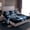Grey Blue Black, variant on Castle Fairy Animal Wolf Twin Sheet Sets for Teenagers,Jungle Wildlife Bedding