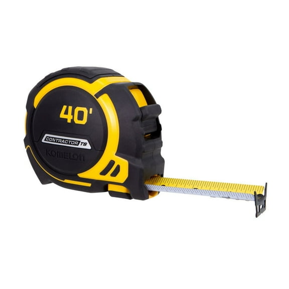 Komelon 40ft. Contractor Ts Tape Measure, 1-1/4 inch Wide Blade