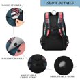 thumbnail image 4 of FORMRS Unisex School Backpack 17" Student Travel Bag with Laptop Compartment, Pink Geometric, 4 of 7