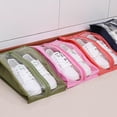 thumbnail image 2 of Home Cal Travel Shoe Bag Portable Dustproof Water-resistant Shoe Organizer Space Saving Storage Bag with Zipper for Women and Men (Yellow), 2 of 3