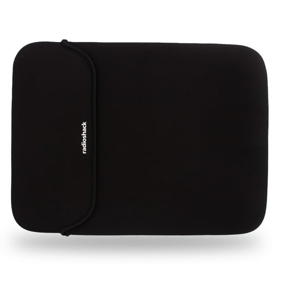 RadioShack Laptop Sleeve, 15.6 Inch, Reversible Slim Laptop Carrying Case Provides Versatile Protection for 15.6-Inch Laptops and Tablets with Capacity for Multiple Devices, Black