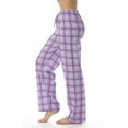 thumbnail image 2 of Just Love Women Plaid Pajama Pants Sleepwear (Purple Plaid, Medium), 2 of 3