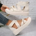 thumbnail image 6 of Women's Platform Thick-Soled Sandals Roman One-Strap Soft Fairy-Style Sandals for Women Summer Beach Shoes Fashion, 6 of 7