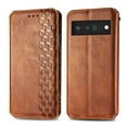 thumbnail image 5 of Allytech Flip Wallet Case for Google Pixel 8, Premium PU Leather Luxury Case with Kickstand & Card Slots, Strong Magnetic Closure Inner Soft TPU Shockproof Protective Case for Women Men - Brown, 5 of 5