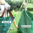 thumbnail image 5 of Samhe 2-Pack 72 Gallons Leaf Bags, Heavy Duty Reusable Garden Waste Bags Camping Yard Recycling Trash Bags for Debris Leaves Grass, 5 of 9