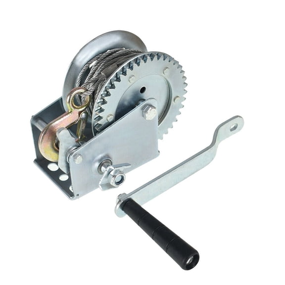 Handdo High Carbon Steel Hand 1200lbs Winch Crank Gear Winch Cable Suitable For Trail