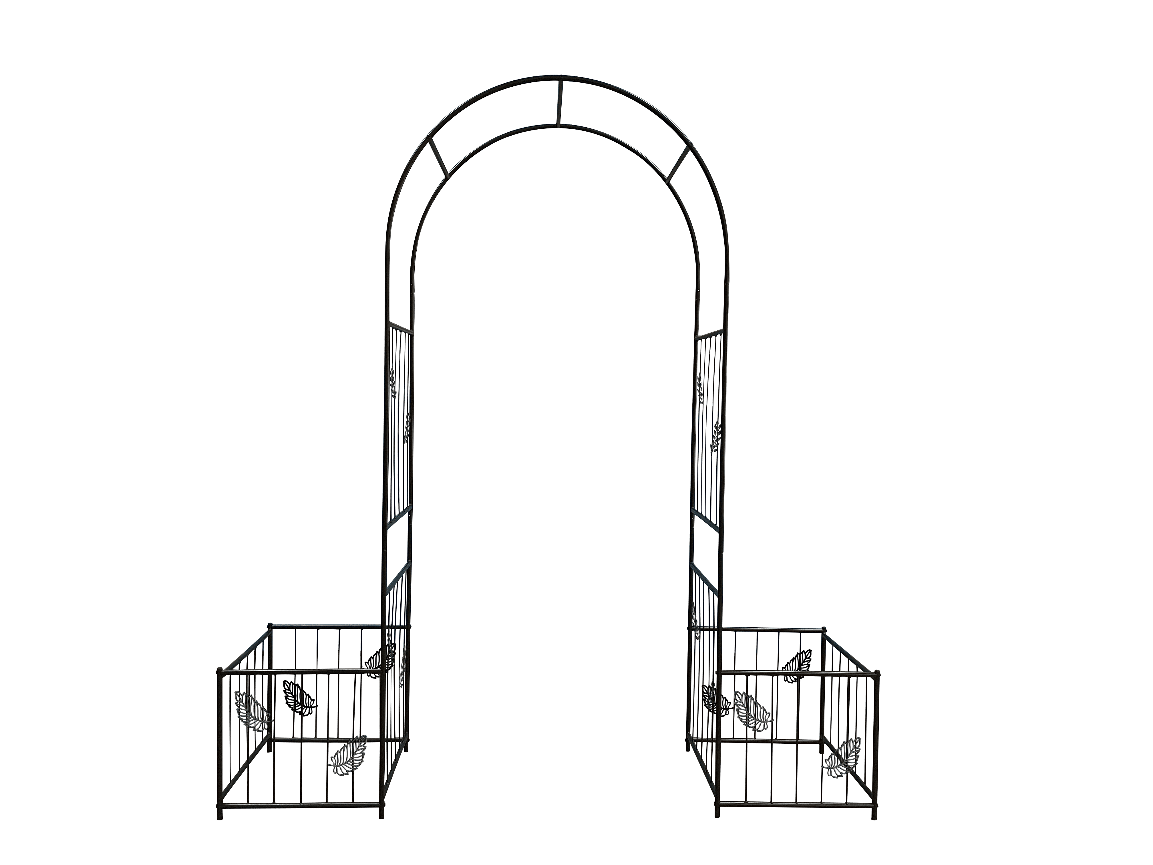 Metal Garden Arch Garden Arbor Trellis Climbing Plants Support Arch Outdoor Arch Wedding Arch Party Events Archway Black