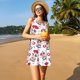 thumbnail image 3 of Fotbe Caring Cow Vestido de Verano sin Mangas para Mujer – Vestido Midi Línea A, Estilo Camiseta Floral, Vestido Playero Casual y Fluido, 3 of 7