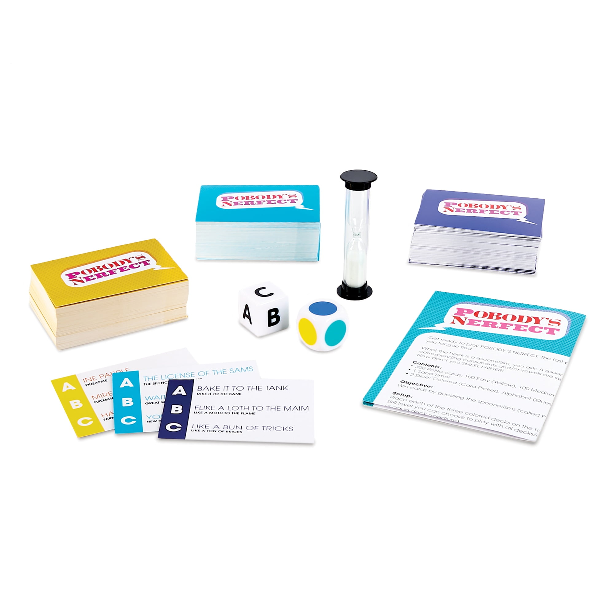 Longshore: Pobody's Nerfect Game - Party Game, 300 Sturdy Cards, 900 Hilarious Spoonerisms, 3 Levels of Play, Kids Ages 8+, 2+ Players, 15 Min