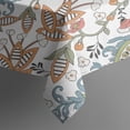 thumbnail image 5 of White Pioneer Flower and Paisley Pattern Rectangle Tablecloth 60"x120",Waterproof Polyester Rectangle Table Cloth, Wipeable Spillproof Polyester Tablecloth for Dining, Camping, Indoor and Outdoor, 5 of 6