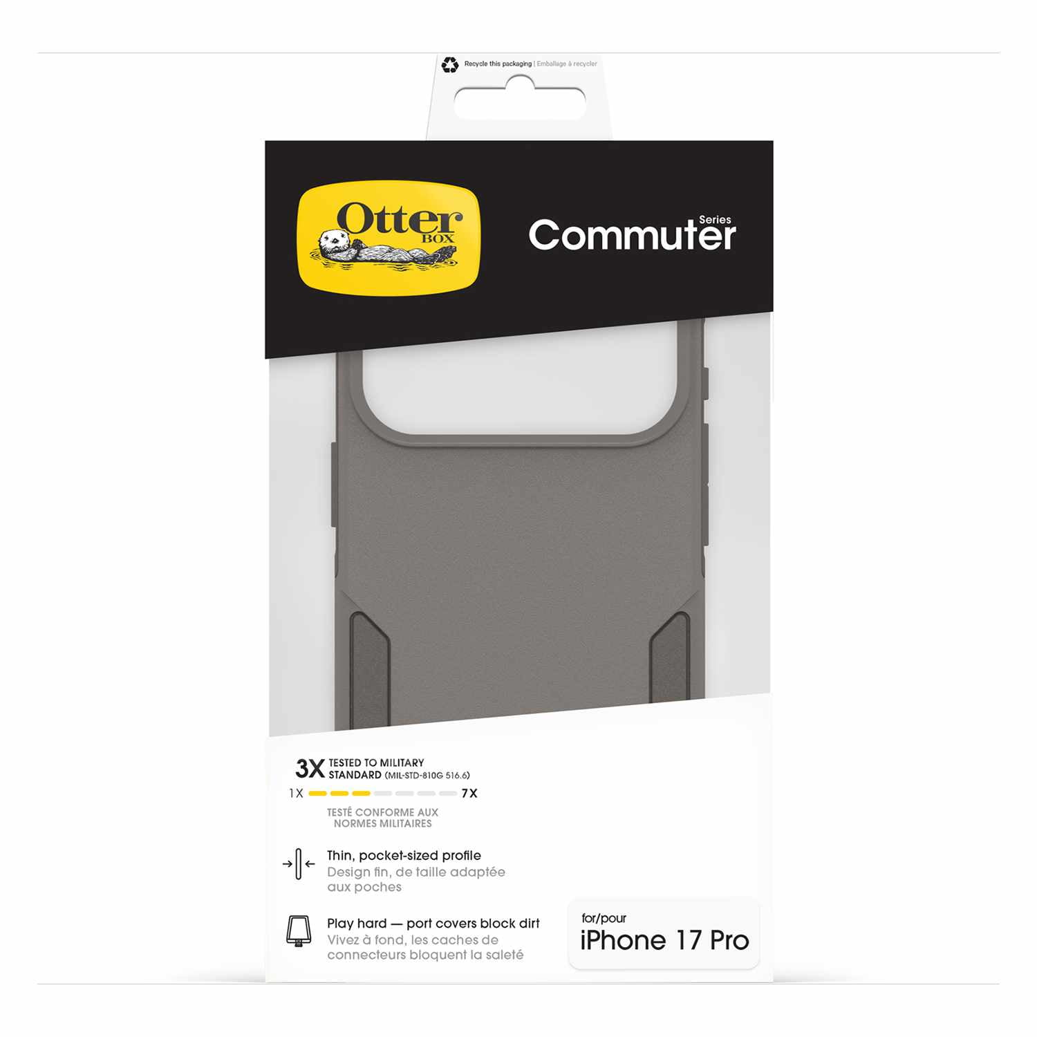 OtterBox Commuter MagSafe Case w/Camera Control Grey Comfort for iPhone 17