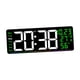 thumbnail image 3 of Reloj de pared digital con pantalla semanal, resistente, decorativo, calendario, despertador LED Verde, 3 of 9