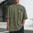 thumbnail image 1 of Tops para hombre, blusas y camisas de cuello redondo y manga corta para hombre, camisetas deportivas informales con estampado desgastado para hombre, blusas de cuello redondo y manga corta para hombre, 1 of 5