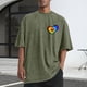 thumbnail image 1 of Ceisia Men Printed Casual Sports Washed Distressed Short Gift Sleeve Round Neck T-Shirt, 1 of 5