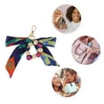 thumbnail image 3 of Unique Bargains 1 Pc Fashion Bow Wooden Beads Bag Charm Handbag Accessories Rose Red, Blue, 3 of 5