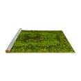 thumbnail image 2 of Ahgly Company Machine Washable Indoor Square Persian Yellow Bohemian Area Rugs, 7' Square, 2 of 4