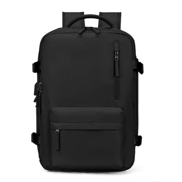 TRANSLINK Backpack with USB Charging Port, Water Resistant Work Business Laptop Backpack, Airline Approved Carry On Bag for Man and Women, Black