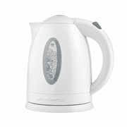 OVENTE 1.7L Electric Kettle with 1100W Fast Boiling Water, White KP72W | Best For Coffee or Tea, BPA-Free, Water Level Gauge, Auto Shut-Off, Indicator Light, Boil-Dry Protection & Removable Filter