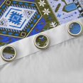 thumbnail image 4 of Manfei Vintage Boho Aztec Curtains Pack of 2 (42x84 Each),bohemian Exotic Style Curtains Blackout,Wgray Blue Bedroom Curtains For Boys Kids,Luxury Bedroom Decor, 4 of 6
