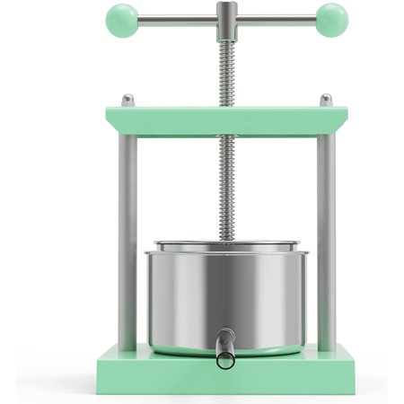 

FOETSRGOPB Cheese Tincture Herb Fruit Wine Manual Press - 0.53 Gallon Stainless Steel Barrels Press Machine for Juice Vegetable Wine Olive Oil