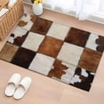 thumbnail image 3 of 2x3 Washable Entryway Rug, Denim Cow Non-Slip Area Rug for Front Door Kitchen Bathroom, Western Cowboy Indoor Floor Mat for Home Decor, 3 of 9