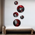 thumbnail image 3 of Designart "Vintage Lady In Stylish Red I" Fashion Woman Metal Wall Art Set of 5 Piece, 3 of 5