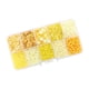 thumbnail image 2 of Cuentas de bordado y lentejuelas Sunnimix con caja de almacenamiento de vidrio Amarillo, 2 of 8