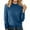 Blue, variant on Women's Winter Half Turtleneck Sweater - Long Sleeve Solid Color Knitted Jumper