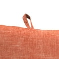 thumbnail image 5 of Jordan Manufacturing 44" x 21" Tory Sunset Orange Crosshatch Rectangular Outdoor Chair Cushion with Ties and Hanger Loop, 5 of 12