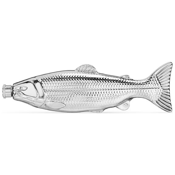 Foster & Rye Stainless Steel Trout Flask, Metallic, 4 oz