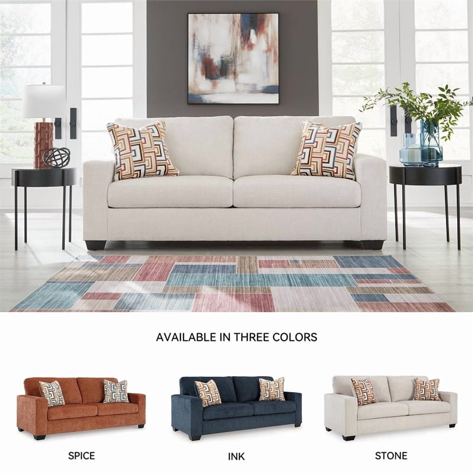 Signature Design by Ashley Furniture Aviemore Stone Queen Sofa Sleeper