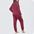 thumbnail image 6 of Fuzzy Pajama Sets for Women Plush Soft Long Sleeve Tops & Long Pants 2 Piece Pjs Fleece Warm Winter Lounge Sleepwear, 6 of 6