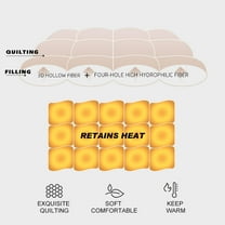 Kasentex Plush Sherpa Reversible All Weather Comforter, Twin Size, Gray