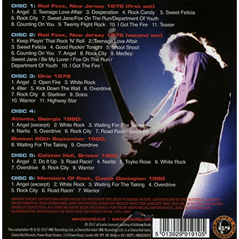Riot – The Official Bootleg Box Set Volume 1 – 1976-1980 (CD