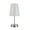 Ivory, variant on Aspen Creative 40085-7, 1-Pack Set - One-Light Candlestick Table Lamp, Contemporary Design in Satin Nickel, 10" High
