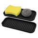 thumbnail image 2 of Soportes de silicona para fregadero de cocina yuxing dispensador de jabón bandeja color negro, 2 of 5