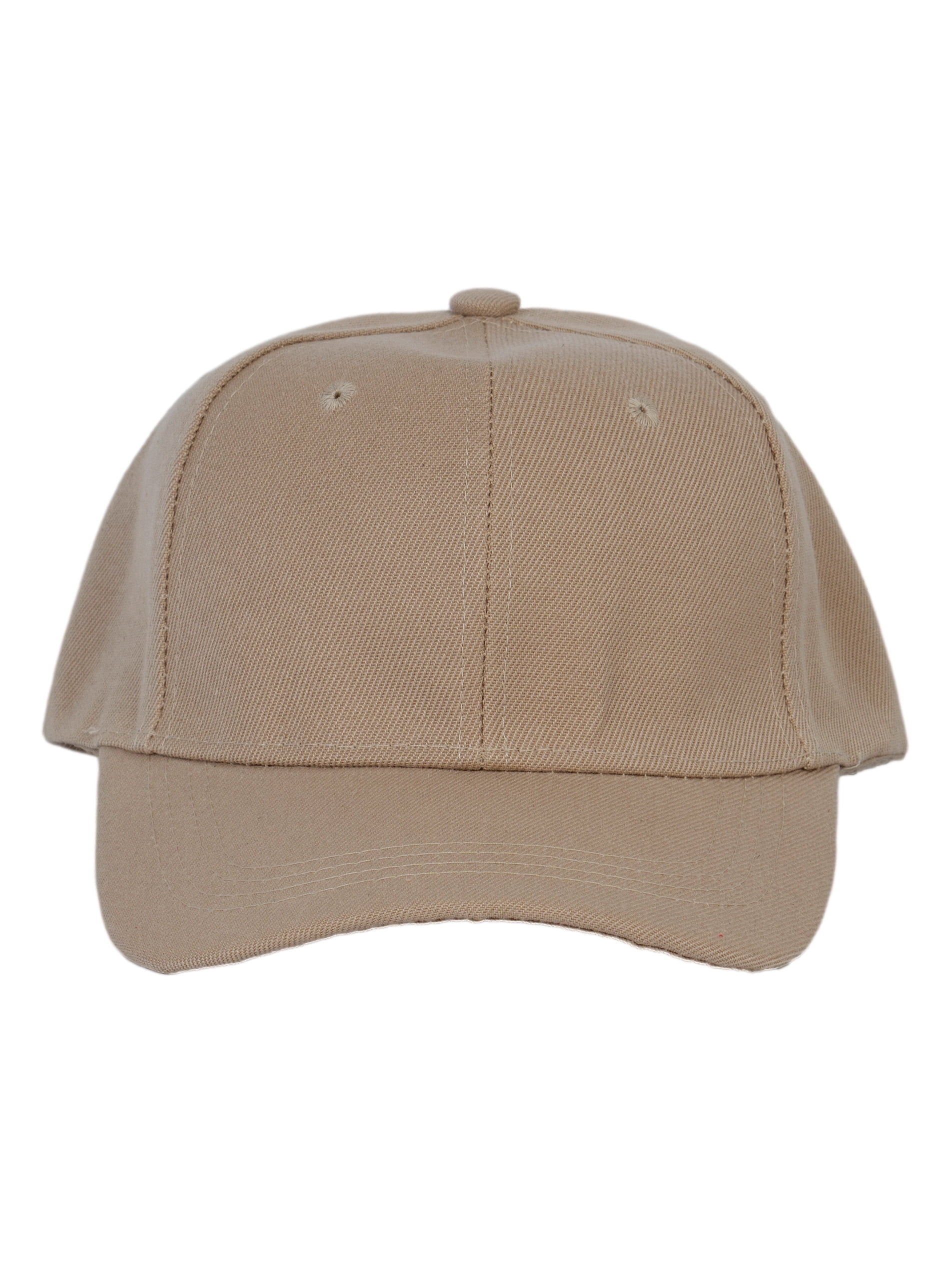 Top Headwear 12-Pack Adjustable Baseball Hat - Beige