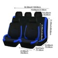 thumbnail image 5 of TIANLAIMEI Car Seat Covers, Full Set Front and Rear Back Seat Cushion Protector, Airbag Compatible, Car Accessories Universal Fit for Most Cars, 5 of 6