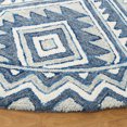 thumbnail image 3 of SAFAVIEH Metro Desi Medallion Area Rug, Blue/Ivory, 6' x 6' Round, 3 of 8