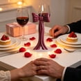 thumbnail image 3 of Burgundy Bow Shaped Scented Candle, Romantic Bowknot Decor Candle for Couple Anniversary Birthday Dinner Holiday Home Decor Gift, 3 of 6